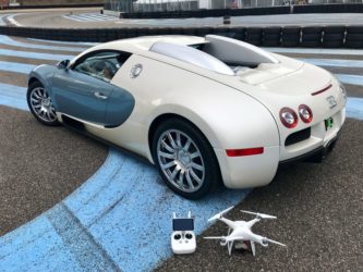 drone Bugatti Veyron pour Top Gear drone shooting